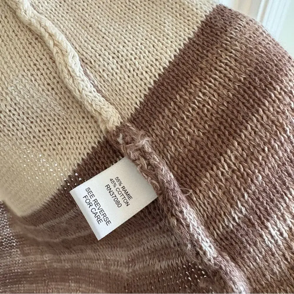 Cato Tan And Cream Cardigan‎ Size Large